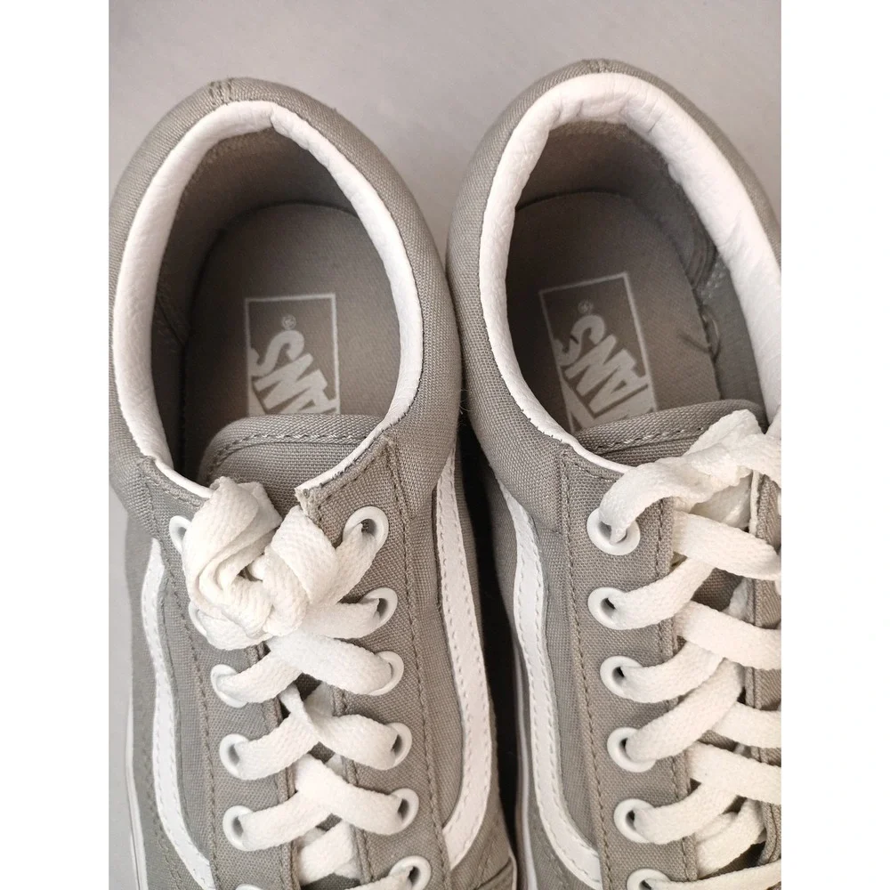 Vans Off The Wall 500714 Gray Casual Shoes Sneakers Unisex Size M 6 W 7.5